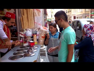 ice cream seller in turkey (istanbul)