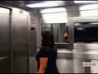 horror girl ghost in the elevator prank